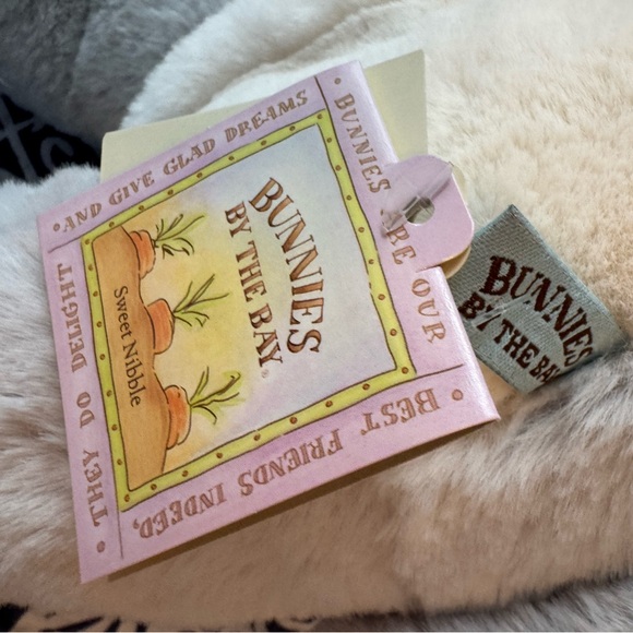 Bunnies by the Bay gray ‘Sweet Nibble’ Bunny plush NWT - Picture 6 of 15